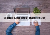 浪潮有什么区块链公司[浪潮旗下子公司]