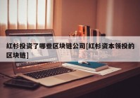 红杉投资了哪些区块链公司[红杉资本领投的区块链]